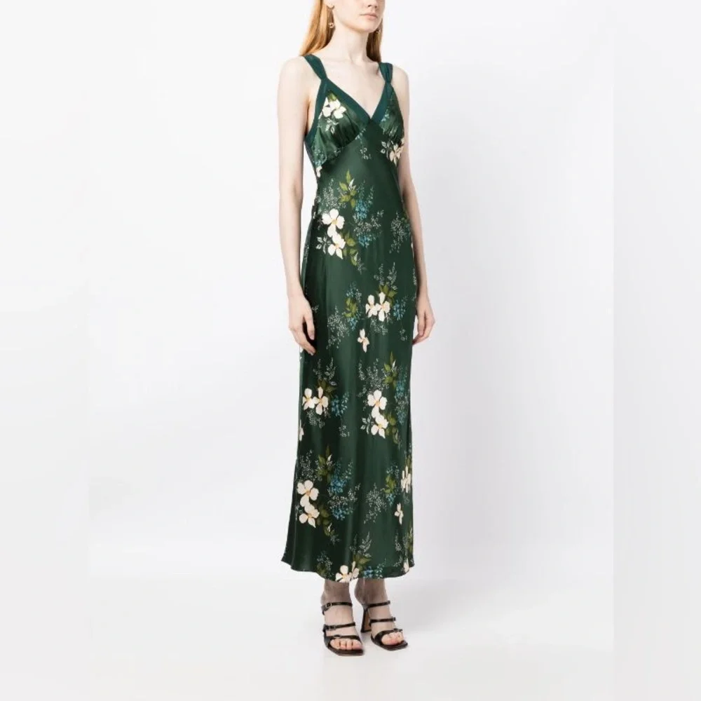 Reformation Neola floral-print silk dress, Brand new, never worn, never washed._6